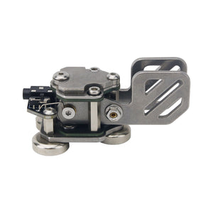 Stainless Steel CW Morse Key Portable Telegraph Key Paddle Key With Magnetic Base For Radio Users