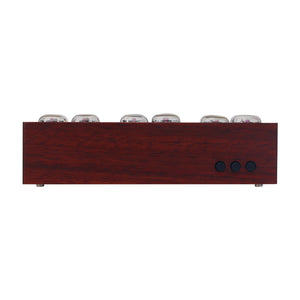 NiXie Clock Electronic Tube 6-Bit Digital LED Clock IN12 African Padauk for DIY Ornaments