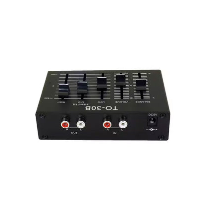 TO-30B Stereo Audio Tone Treble/Mid/Bass Equalizer NE5532 HiFi Op Amp Built-in Isolated Boost Power Supply