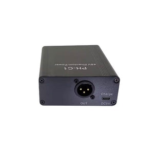 PH-C1 Outdoor Portable Capacitive Microphone 48V Phantom Power Supply XLR Input and Output Type-C Charging