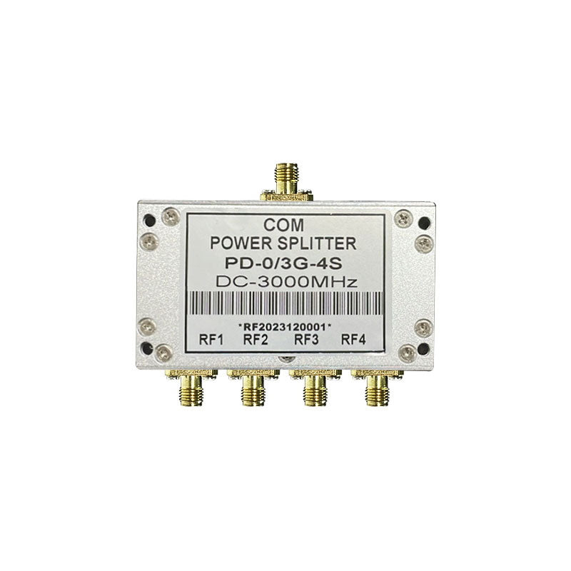 PD-0/3G-4S DC-3000MHz 4-Way Power Splitter RF Power Divider with SMA Female to Female Connector