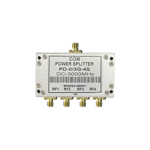 PD-0/3G-4S DC-3000MHz 4-Way Power Splitter RF Power Divider with SMA Female to Female Connector
