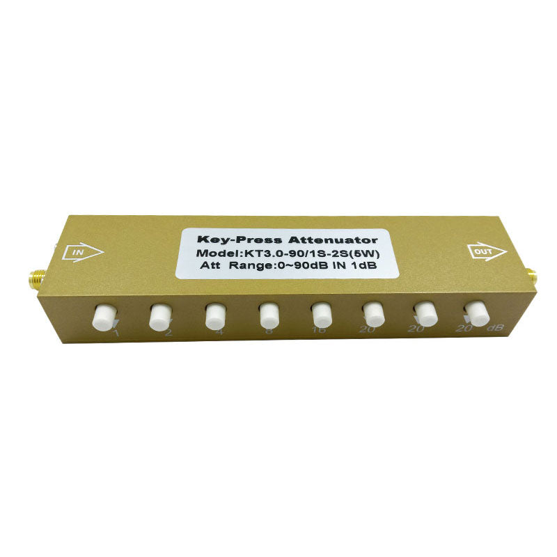 KT3.0-90/1S-2S(5W) RF Step Attenuator 0-90dB 0-3G SMA-KK Key-Press Attenuator Variable RF Attenuator