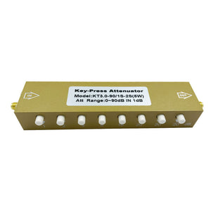 KT3.0-90/1S-2S(5W) RF Step Attenuator 0-90dB 0-3G SMA-KK Key-Press Attenuator Variable RF Attenuator