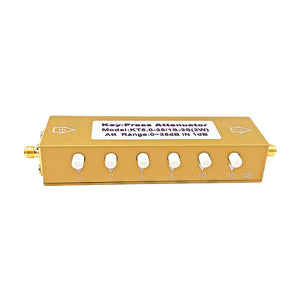 KT5.0-35/1S-2S(2W) RF Step Attenuator 0-35dB 0-5G SMA-KK Key-Press Attenuator Variable RF Attenuator