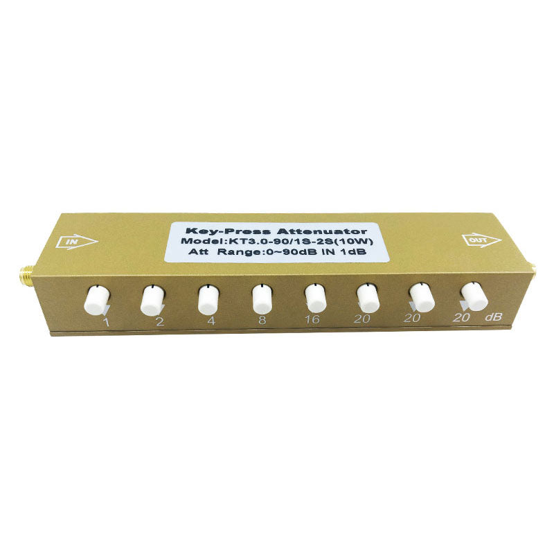KT3.0-90/1S-2S(10W) Step Attenuator 0-90dB 0-3G SMA-KK Key-Press Attenuator Variable RF Attenuator