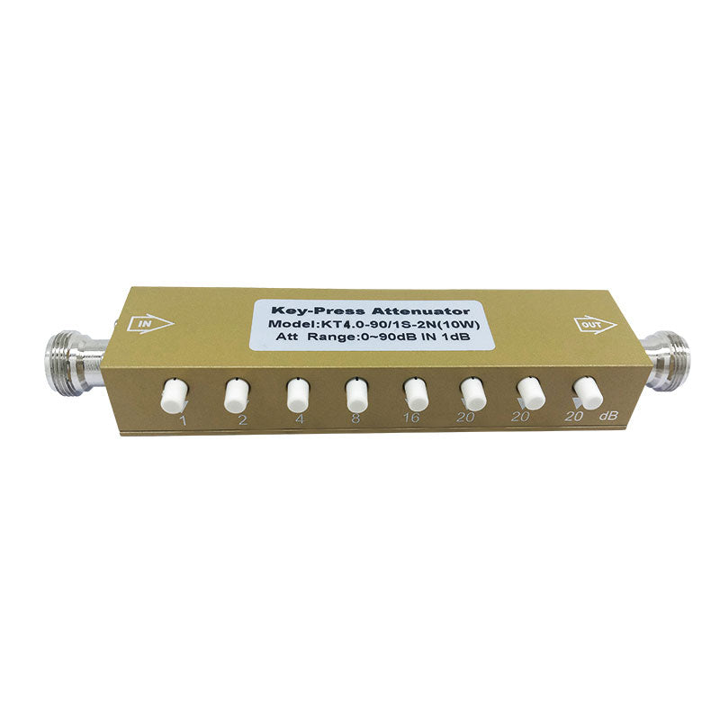 KT4.0-90/1S-2N(10W) RF Step Attenuator 0-90dB 0-4G N-KK Key-Press Attenuator Variable RF Attenuator