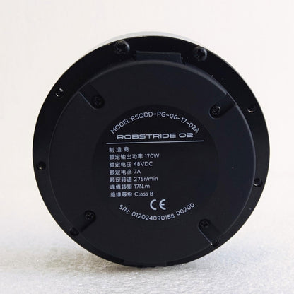 ROBSTRIDE02 RSQDD-PG-06-17-02A 17Nm Joint Motor with Dual Encoders + Optional CAN-to-USB Debugging Module