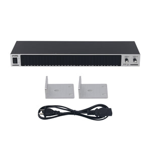 BDS PP-31 Digital Audio Spectrum Analyzer Display 1U Music Spectrum VU Meter 31 Segments (Silvery Panel + White LED)