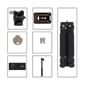 TH10 Lightweight Fluid Tripod Head + TC20 Carbon Fiber Tripod Set for SeeStar Series Smart Astronomical Telescope