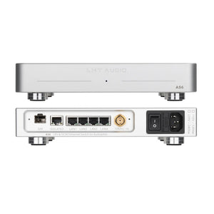LHY AUDIO AS6 1000Mbps 6-Port Hifi Switch LPS &amp; OCXO Ethernet Switch (Silver 115V) for Audiophile
