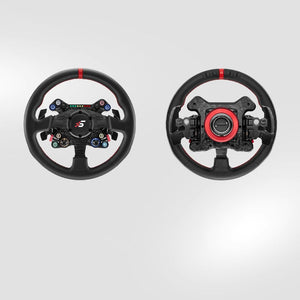 Simagic Neo X-330R 13&quot; (330mm) Classic Steering Wheel Round Racing Wheel with Leather and Red Ring