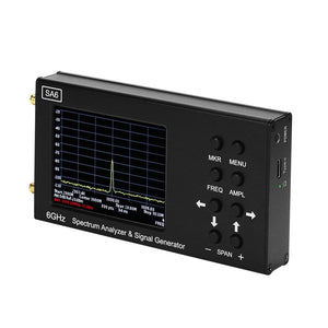 HAMGEEK SSA6G 35MHz-6200MHz RF Spectrum Analyzer RF Multimeter Spectrum Explorer + HT6 Log Periodic Antenna