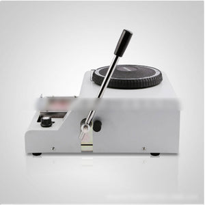 DMS-72G Aluminum Plate Letter Manual Embosser Machine Convex Character Stamping Embossing for Aluminum Dog Tag/PVC Card