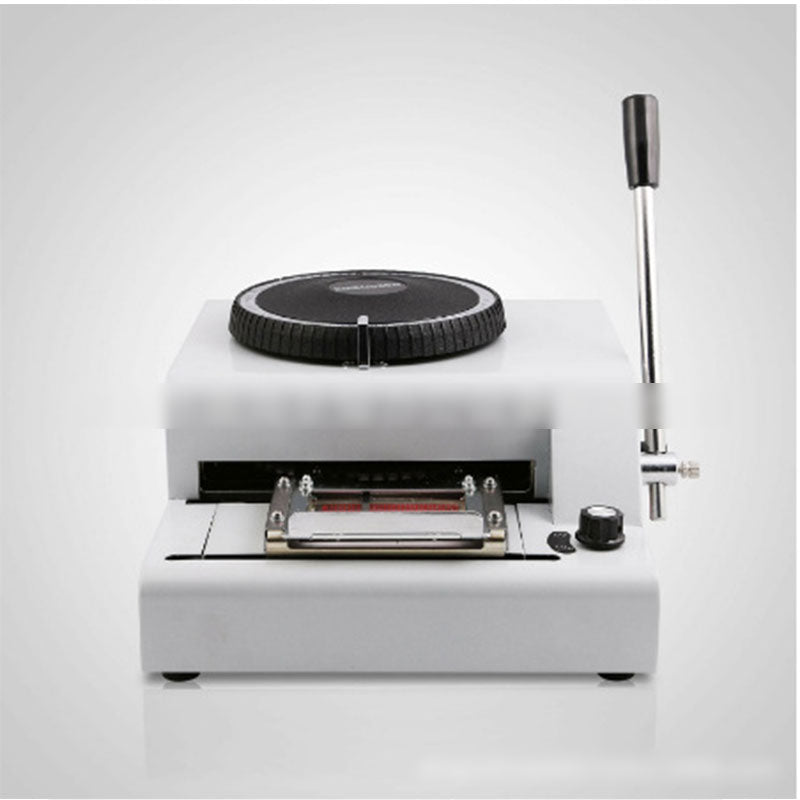 DMS-72G Aluminum Plate Letter Manual Embosser Machine Convex Character Stamping Embossing for Aluminum Dog Tag/PVC Card