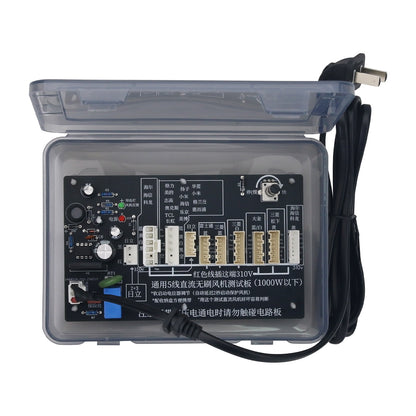 5-Wire DC Brushless Fan Testing Board with Storage Box for Internal and External Fan Detection