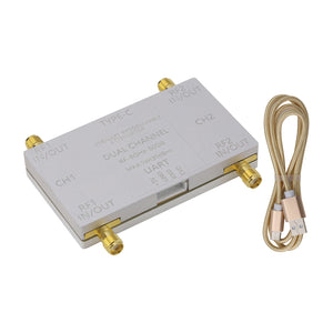 RF-8GHz-60DB Dual Channel Programmable Attenuator RF Attenuator (Main Unit + Type-C Cable) for PC