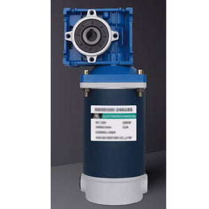 200W 24V DC Worm Gear Reduction Motor XD5D200-24A18S 1800RPM DC Motor and NRV30 Gear Reducer