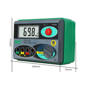 DUOYI DY4100 0-2000Ω Digital Earth Resistance Tester Earth Ground Resistance Meter with Tool Bag