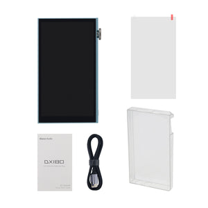 iBasso Blue DX180 HiFi Audio Decoder DSD Hard Decoding Lossless Audio Player 4G RAM + 128G ROM with 5-inch Touch Screen