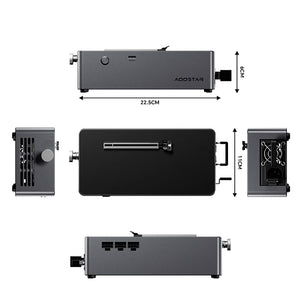 AG01 Graphic Card Expansion Dock Built-in 800W Power Supply (OCUlink Port) Compatible with AMD/Intel/NVIDIA