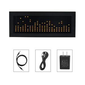 Heareal MS1 Warm White LED Music Spectrum Light Voice Control Pickup Dual Channel Input Rhythm Light with Power Adapter