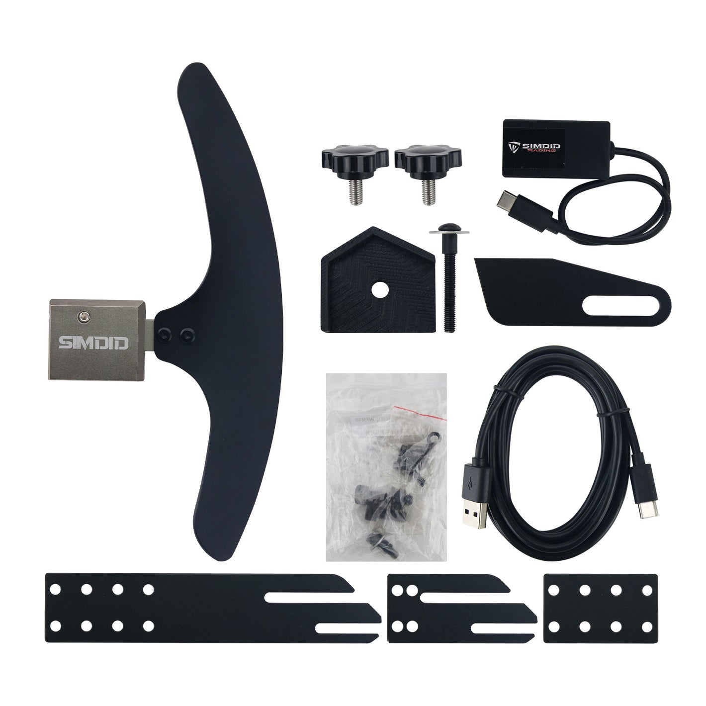 SIMDID WRC Right Side Paddle Shifter Kit Aluminum Alloy Sim Racing Simulator for WRC Video Games