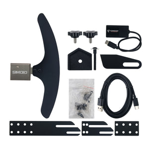 SIMDID WRC Right Side Paddle Shifter Kit Aluminum Alloy Sim Racing Simulator for WRC Video Games