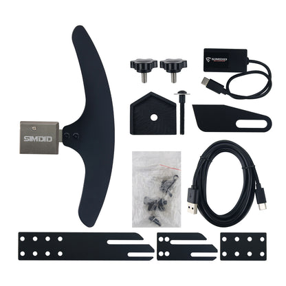 SIMDID WRC Right Side Paddle Shifter Kit Aluminum Alloy Sim Racing Simulator for WRC Video Games