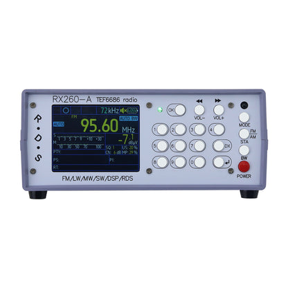 HamGeek RX260-A TEF6686 High Sensitivity Full Band Radio Receiver Digital FM/AM/LW/MW/SW/DSP/RDS Receiver