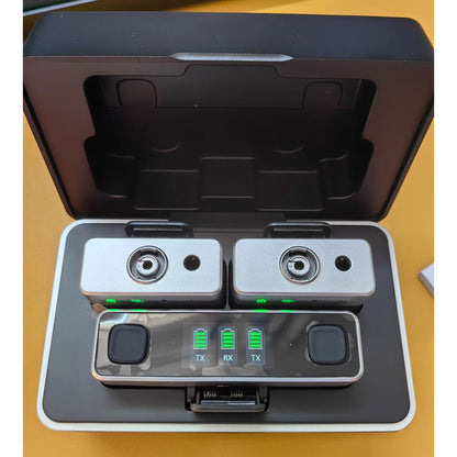 Ulanzi AM18 2.4G Wireless Lavalier Microphone 2TX+1RX Noise Canceling Pickup Mic for Live-streaming/Video Recording