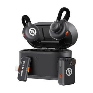 Hollyland Lark M2S Wireless Lavalier Microphone Noise Cancellation Mic (Optional Versions) Supports APP Control