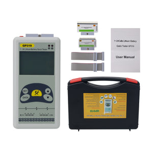 GP319 1-24S Lithium Battery Tester Battery Voltage Tester with Tool Box Enables Quick Measurement