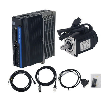 60mm Flange 400W 1.27NM 3000RPM/6000RPM Servo Motor Kit Magnetic Encoding Servo Motor and Driver