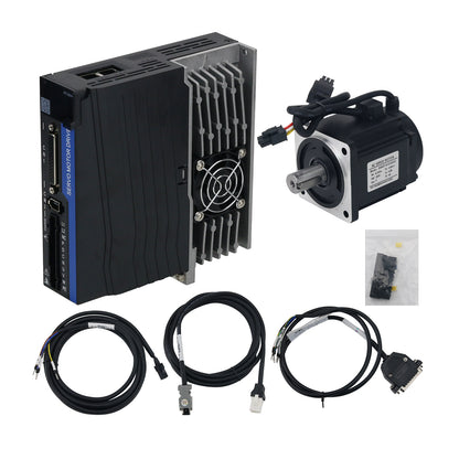 80mm Flange 750W 2.39NM 3000RPM/5000RPM Servo Motor Kit Magnetic Encoding Servo Motor and Driver