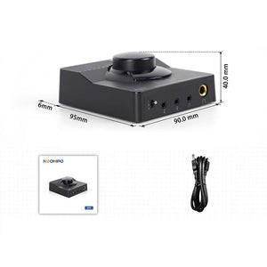 NEOHIPO H1 USB Sound Card Hifi Headphone Amp with EQ USB DAC Designed for Music Movies and Gaming