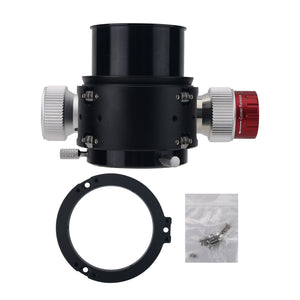 BF20v3 Dual Speed Astronomical Telescope Focuser 2-inch Gear Rack Bearing Focuser with Convex Adapter Ring for Sky Watcher