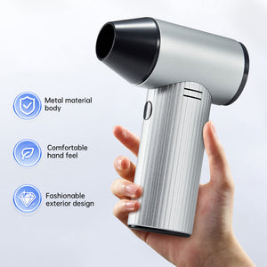 L7 Portable Aluminum Alloy Violent Turbo Fan Type-C Charging 90000RPM 45m/s High Speed Brushless Motor