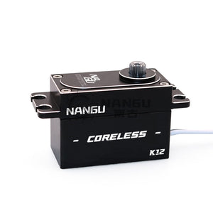 NANGU K12 12KG Servo Standard Servo Motor Waterproof Version with Coreless Motor and Optional Angles for RC Cars
