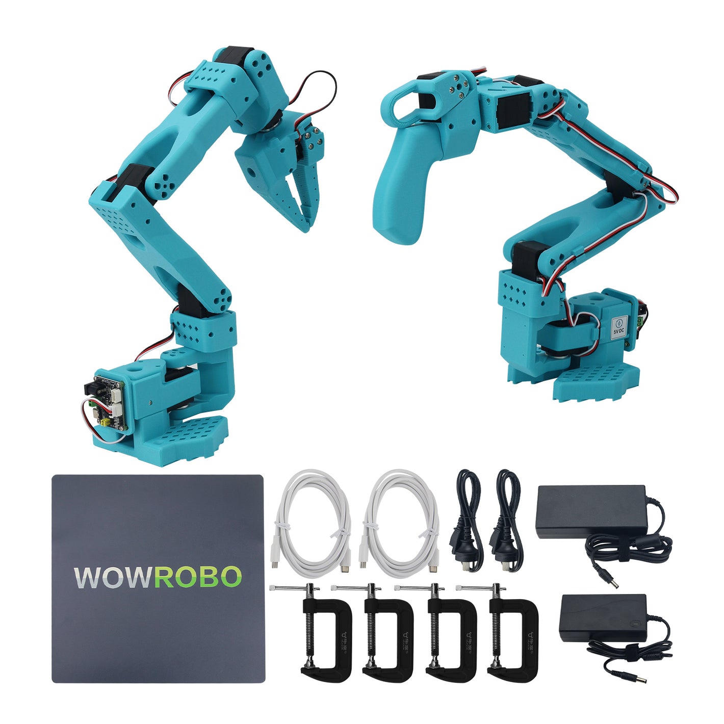 LeRobot SO-ARM101 Robotic Arm Robot Arm SO-101 Assembled (Master Arm + Slave Arm + Optional 2MP Camera)