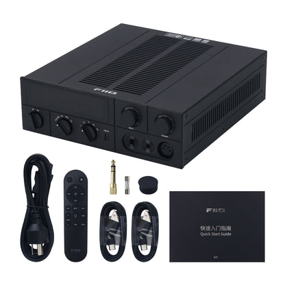 Black FiiO K17 AK4191+AK4499EXx2 DAC HiFi Headphone Amplifier Wide-voltage 31-Band Professional High Precision Lossless PEQ
