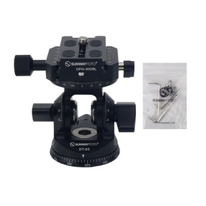 High Quality DT-03R Two-way Head Tripod 360 Panning Base for Telephoto Lenses with High Load Capacity