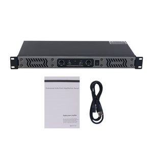Portable 700Wx2 2-Channel Digital Power Amplifier 1U Professional High Power Pure Rear-stage for Stage Performance/KTV