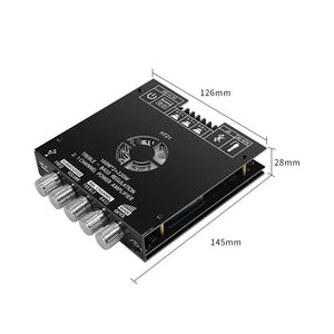 ZK-HT21 Bluetooth5.0 Digital Power Amplifier Module TDA7498E 2.1Channel Audio Amplifier Board