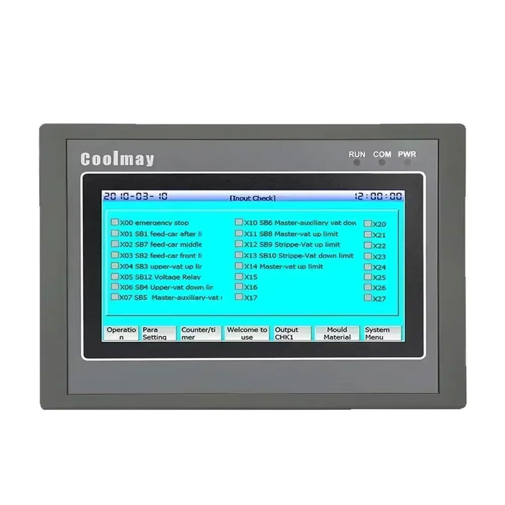 Coolmay MX3G-43C-22MRT 4.3-Inch HMI PLC All-in-One with 12DI 10DO (2 Transistor + 8 Relay Outputs)