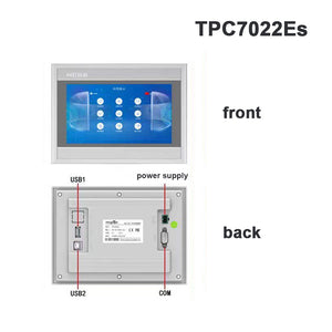 MCGS TPC7022Es 7" Embedded HMI Display 192mm × 138mm Cutout 128MB+8MB 800MHz (No Ethernet Port)