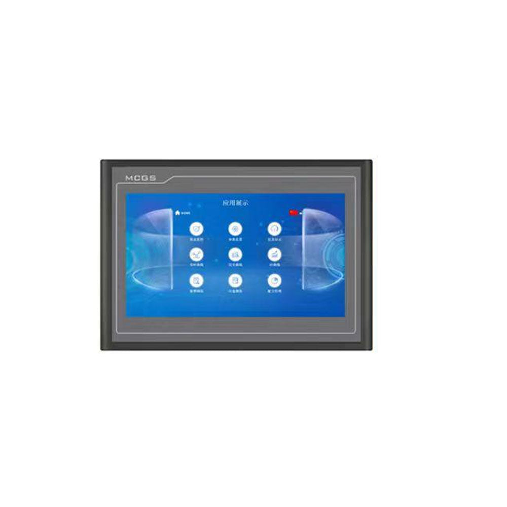 G Series MCGS TPC1071Gt Dark Gray 10.1-inch HMI Touch Screen with 261mm×180mm Cutout, 1 Ethernet Port, 512MB+8GB