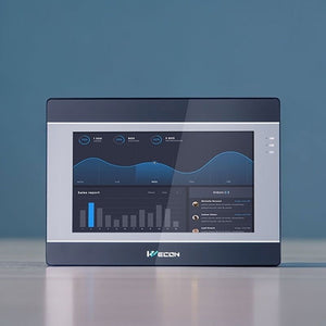 Wecon IN1072 7-Inch HMI Touch Screen Human Machine Interface with Type-C Download Port 128MB+64MB