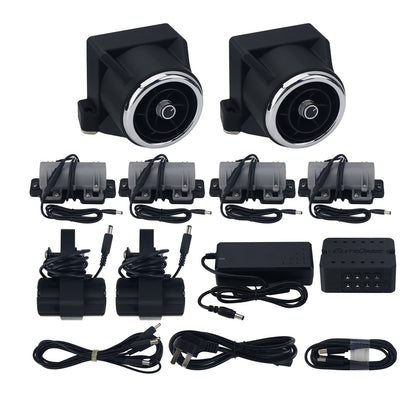 Elite Drive 8-Way Controller + 2 Wind Simulators + 2 Pedal Vibration Modules + 4 Vibration Motors