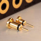 Cayin 2PCS (3.5mm+4.4mm) Portable Gold-plated Brass Dust Plug for 3.5mm/4.4mm Headphone Jack Protection
